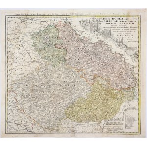 Homannsche Erben, General Table of the Kingdom of Bohemia, the Duchy of Silesia, and the Margraviate of Moravia and Lusatia [1748]