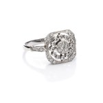 Diamond ring, late 20th century, Warsaw