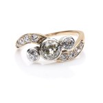 Diamond ring, first half of the 20th century