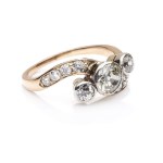 Diamond ring, first half of the 20th century