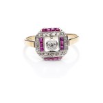 Art Deco ring from the 1940s