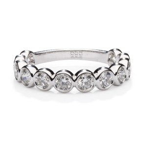A diamond wedding band from the early 21st century