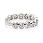 A diamond wedding band from the early 21st century
