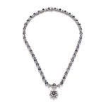 Necklace with sapphires and diamonds, second half of the 20th century