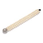 Akoya pearl bracelet, second half of the 20th century
