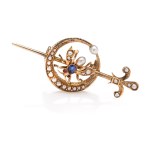 19th/20th-century brooch with a fly
