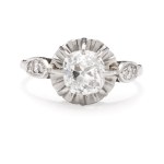 Diamond ring from the 1920s–1930s, Paris