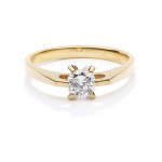 Diamond ring, second half of the 20th century, USSR