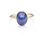 Ring with a cabochon sapphire, early 21st century, Poznań