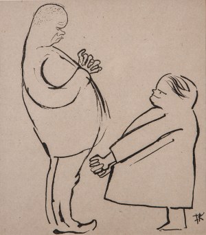 Karol Frycz (1877 Cieszkowy - 1963 Kraków), Zelwerowicz i Popławski w 