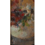 Olga Boznańska (1865, Kraków – 1940, Paris), Flowers in a Round Vase, 1914