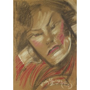 Stanisław Ignacy Witkiewicz \ Witkacy (1885 Warschau – 1939 Jeziory in Polesien), Porträt von Zofia Wattenowa-Mrozowska, 1929