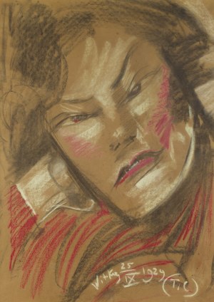 Stanisław Ignacy Witkiewicz \ Witkacy (1885 Warszawa - 1939 Jeziory na Polesiu), Portret Zofii Wattenowej-Mrozowskiej, 1929