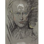 Stanisław Ignacy Witkiewicz \ Witkacy (1885 Warszawa - 1939 Jeziory na Polesiu), Portret mężczyzny, 1937