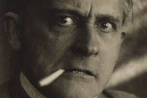Stanisław Ignacy Witkiewicz \ Witkacy (1885 Warszawa - 1939 Jeziory na Polesiu), Autoportret z papierosem, lata 30. XX w.
