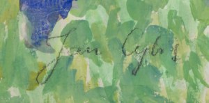 Jan Cybis (1897 Wróblin - 1972 Warszawa), Widok z balkonu na Saską Kępę, lata 50. XX w.