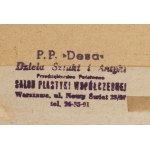 Jan Cybis (1897 Wróblin - 1972 Warszawa), Widok z balkonu na Saską Kępę, lata 50. XX w.