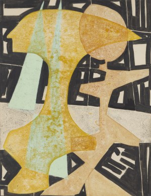 Maria Jarema (1908 Stary Sambór - 1958 Kraków), Dwie głowy, 1955