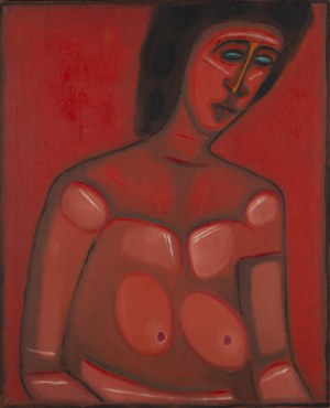 Jerzy Nowosielski (1923 Kraków - 2011 Kraków), Półakt, 1960 (antydatowany 1958)