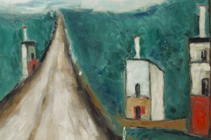 Jerzy Nowosielski (1923 Kraków - 2011 Kraków), Pejzaż, 1957