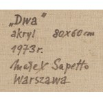 Marek Sapetto (1939 Końskie – 2019), „Dva“, 1973