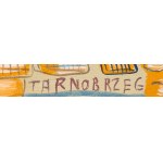 Edward Dwurnik (1943 Radzymin – 2018 Warschau), „Bartosz Głowacki in Tarnobrzeg“ aus der Serie „Reisen per Anhalter“, 1991