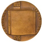Związek Radziecki, medal stołowy, rok 1964, 100. rocznica urodzin A.S. Serafimowicza