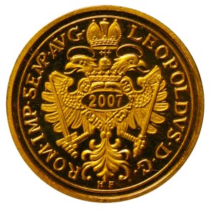 Germany, 1 Gold Ducat, 2007 year, Leopold I, Restrike