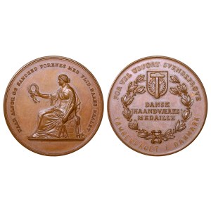 Danmark, Table Medal, Craftsmen's Association Medal, Bronze