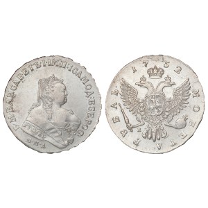 Russian Empire, 1 Rouble, 1752 year, MMD-E