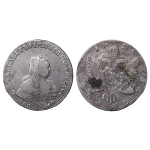 Russian Empire, 1 Rouble, 1754 year, MMD-MB
