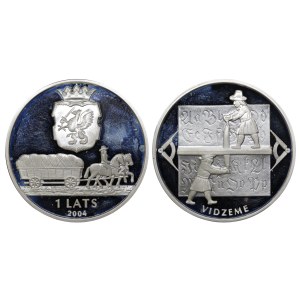 Lotyšsko, 1 lats, rok 2004, Vidzeme