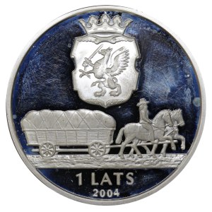 Lotyšsko, 1 lats, rok 2004, Vidzeme