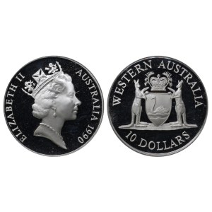 Australia, 10 Dollars, 1990 year, Western Australia