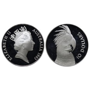 Australia, 10 Dollars, 1993 year, Cockatoo
