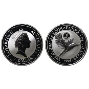 Australia, 1 Dollar, 1996 year, P, Kookaburra