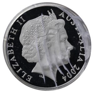 Australia, 1 dolar, rok 2004, 20. rocznica wprowadzenia monety dolarowej – „Waltzing Matilda”