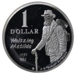 Australia, 1 dolar, rok 2004, 20. rocznica wprowadzenia monety dolarowej – „Waltzing Matilda”