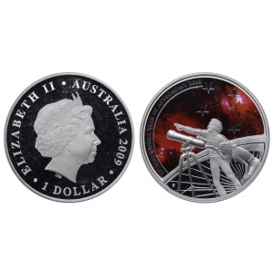 Australia, 1 Dollar, 2009 year, P, International Year of Astronomy