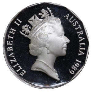 Australia, 50 Cents, 1989 year, Captain Cook Bicentenary