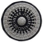 Australia, 50 Cents, 1989 year, QEII Silver Jubilee