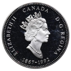 Kanada, 25 Cent, 1992, 125. Jahrestag der kanadischen Konföderation – Nordwest-Territorien