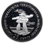 Kanada, 25 Cent, 1992, 125. Jahrestag der kanadischen Konföderation – Nordwest-Territorien
