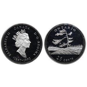 Kanada, 25 Cent, 1992, 125. Jahrestag der kanadischen Konföderation – Ontario