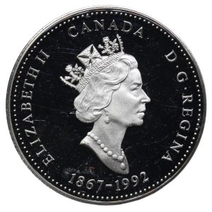Kanada, 25 Cent, 1992, 125. Jahrestag der kanadischen Konföderation – Ontario