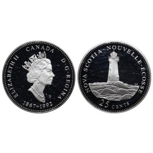 Kanada, 25 Cent, 1992, 125. Jahrestag der kanadischen Konföderation – Nova Scotia