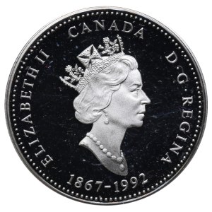 Kanada, 25 Cent, 1992, 125. Jahrestag der kanadischen Konföderation – British Columbia