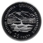 Kanada, 25 Cent, 1992, 125. Jahrestag der kanadischen Konföderation – British Columbia