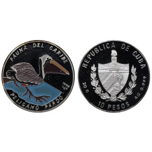 Cuba, 10 Pesos, 1994 year, Pelican