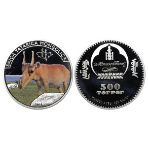 Mongolia, 50 Togrog, 2011 year, Saiga Tatarica Mongolica